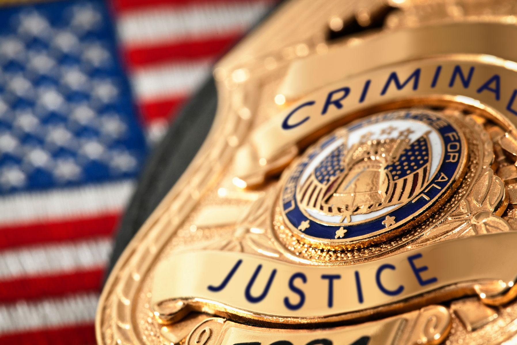 Criminal justice badge