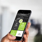 Photo showing the FreshX web app landing page on a cell phone