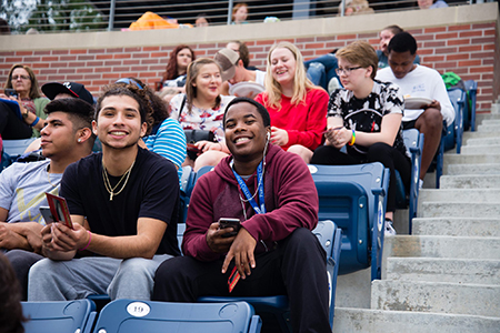Students at the Oak Bowl