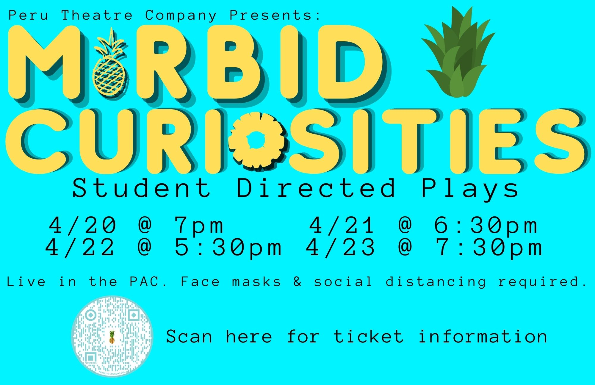 Poster with show times