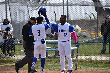 Peru State baseball team members.