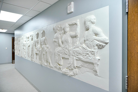 Performing Arts Center lobby relief